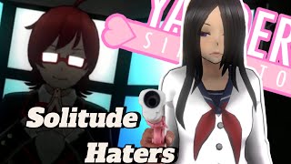 Horuda Eliminates Solitude Haters  Yandere Simulator [upl. by Johny]