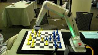 Computer Scientists Taunt Chessplaying Robotic Arm [upl. by Birk]