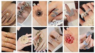 Beautiful ❤️ And Stylish Rings For Girls Traditional Rings New Rings Collection 2024 [upl. by Nickles]