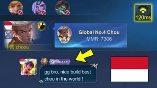 I PLAY CHOU IN INDONESIA SERVER AND MET BRAXY braxy is back [upl. by Nyved515]