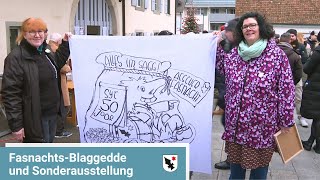 Aescher Fasnacht mit JubiläumsBlaggedde und Sonderausstellung  BirsstadtTV Aesch [upl. by Dranreb]