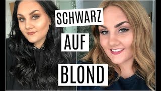 Haare von SCHWARZ zu BLOND färben  ohne Friseur [upl. by Annie]