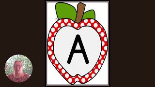 Learn Uppercase Letters with Fall Red Polka Dot Apple Flashcards  Fun Alphabet Practice for Kids [upl. by Novoj339]