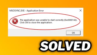 FIXED Msosyncexe Application error  One solution [upl. by Solohcin]