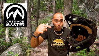 The most AFFORDABLE downhill helmet ever Outdoor MASTER Grizzly Full Face Helmet [upl. by Stauder522]