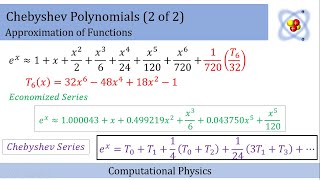 Approximation of Functions by Chebyshev Polynomials 2 of 2 [upl. by Candless]