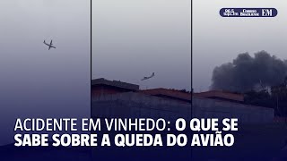 O que se sabe sobre o avião que caiu em Vinhedo [upl. by Idnym971]