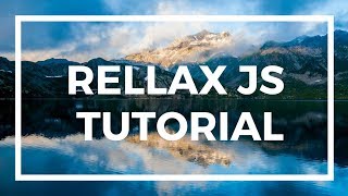 Rellax JS Tutorial  How to use RellaxJS  Parallax Background [upl. by Judie]