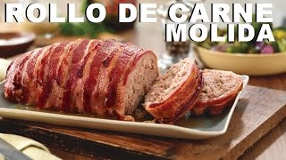 Receta➡Rico Rollo de Carne Molida Bien Tasty [upl. by Ahsoyek]