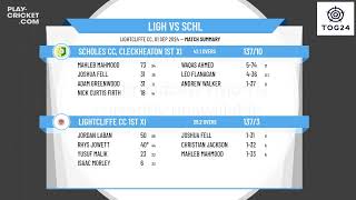 Lightcliffe CC 1st XI v Scholes CC Cleckheaton 1st XI [upl. by Jews286]