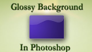 How to create a Glossy Background in Photoshop [upl. by Vogeley281]