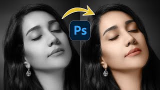 2Minute Photoshop  How to Colorize Black and White Images [upl. by Holzman]