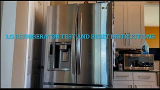 LG Refrigerator test and reset tips and tricks easy fix troubleshooting￼ Not cooling or freezing￼ [upl. by Narret]