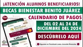 🚨 Pagos por apellidos Calendario oficial de la Beca Benito Juárez 2024 para depósitos de 3680 💸 [upl. by Quint960]