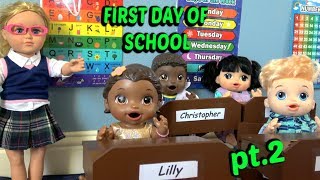 BABY ALIVE goes to SCHOOL pt 2 The Lilly and Mommy Show The TOYTASTIC Sisters FUNNY SKIT [upl. by Whitby]