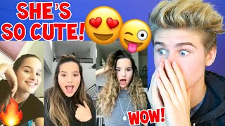 REACTING TO ANNIE LEBLANC 2018 NEW BEST MUSICALLY COMPILATION MUST WATCH SHES SO CUTE [upl. by Irollam]