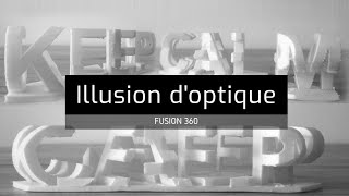 Créer une illusion doptique en 3D avec du texte [upl. by Aloel200]