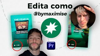 Como EDITAR reels virales BYMAXIMISE [upl. by Adlemy537]