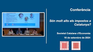 Conferència «Són molt alts els impostos a Catalunya» [upl. by Li]