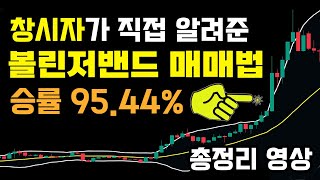 볼린저 밴드 창시자가 직접 알려준 진짜 매매법 TOP 4  보는법 설정법 풀코스 영상 [upl. by Inamik]