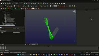 FreeCAD  MBDyn  Calculix double pendulum [upl. by Germann]