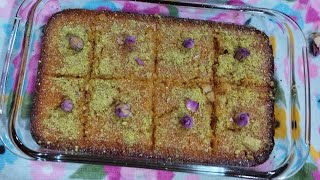 Try this Basbousa Arabic sweet trending sweet live jhayred [upl. by Ttirrem682]