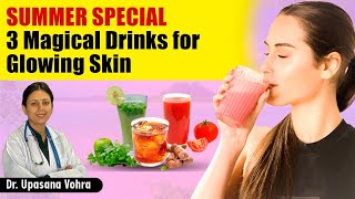 3 Healthy Juices For Glowing Skin amp Hair Growth  Magical Drink for Healthy Hair  Upasana Ki Duniya [upl. by Wolford]