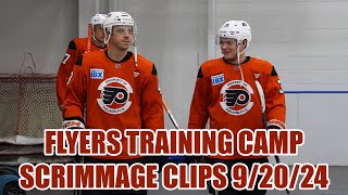 Philadelphia Flyers Training Camp Scrimmage Clips  Day 2 92024 [upl. by Aamsa]