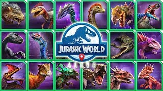 ALL 18 UNIQUE SUPER HYBRIDS JURASSIC WORLD ALIVE [upl. by Hanafee494]