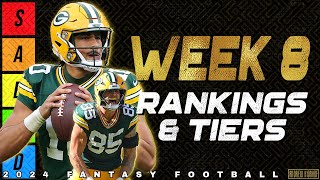 Week 8 Tight End amp Quarterback Rankings  2024 Fantasy Football [upl. by Acisset876]