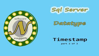 SQL Server L15 How to use the TimeStamp data type as Concurrency Control Part 2 of 2 [upl. by Studley]