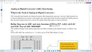 Part1 ADC 0808 Interfacing with 8051 Microcontrollers and Temperature controller using LM35 [upl. by Stortz296]