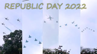 Republic Day 2022  Flypast  26th January  Rafale Su30 Mig29 C130 Apache  New Delhi India [upl. by Nnylyahs]