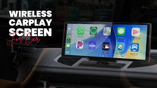 Aloma 1026quot Apple CarPlay Screen Review Wireless CarPlay amp Android Auto with Backup Camera [upl. by Sherman]