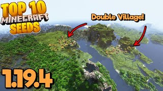 Top 10 VILLAGE SEEDS for Minecraft 1194 Best Minecraft Wild Update Seeds Java amp Bedrock [upl. by Denver463]