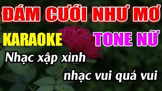 Đám Cưới Như Mơ Karaoke Tone Nữ Karaoke Đức Duy  Beat 2024 [upl. by Cadal]