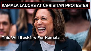 Kamala Harris Insults Man Who Shouted quotJesus Is Lordquot And Christians Are Mad [upl. by Emylee]