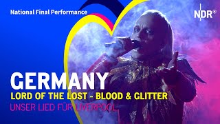 Lord Of The Lost  Blood amp Glitter  Germany 🇩🇪  National Final Performance  Eurovision 2023 [upl. by Merridie262]