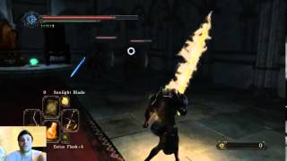 Dark Souls 2 Double Pursuer Fight Ring of Blades 2 Melee Only [upl. by Anoiek218]