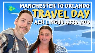 Travel Day Manchester to Orlando Aer Lingus A330300 EI35 Economy [upl. by Dranyer]