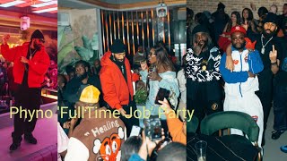 Phyno Brought Out All The Stars At His quotFULL TIME JOBquot Album Playback In London [upl. by Oicirbaf]