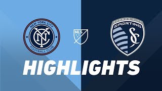 NYCFC vs Sporting Kansas City  HIGHLIGHTS  July 26 2019 [upl. by Kenleigh]