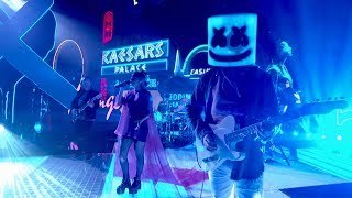 Marshmello ft CHVRCHES  Here With Me Jimmy Kimmel Live in Las Vegas Performance Video [upl. by Wera]