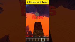 All Minecraft Trends Wait for the End fun shorts minecraft gaming [upl. by Adolfo]