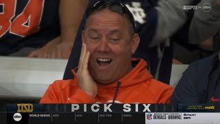 Syracuse throws a pick six on first play of the game vs Notre Dame [upl. by Ramak]