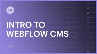 Webflow CMS for beginners [upl. by Artenehs]