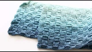 Basket Weave Crochet Scarf [upl. by Ahsiket]