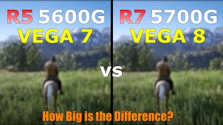 Ryzen 5 5600G Vega 7 vs Ryzen 7 5700G Vega 8  Gaming Test  How Big is the Difference [upl. by Nager]