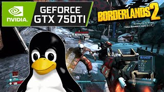 Borderlands 2  Arch Linux KDE  GTX 750 Ti 2GB  i5 10400F [upl. by Bess]