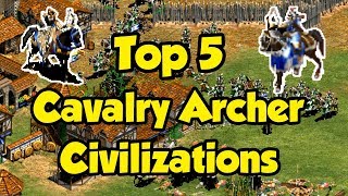 Top 5 Cav Archer Civilizations AoE2 [upl. by Nalahs6]